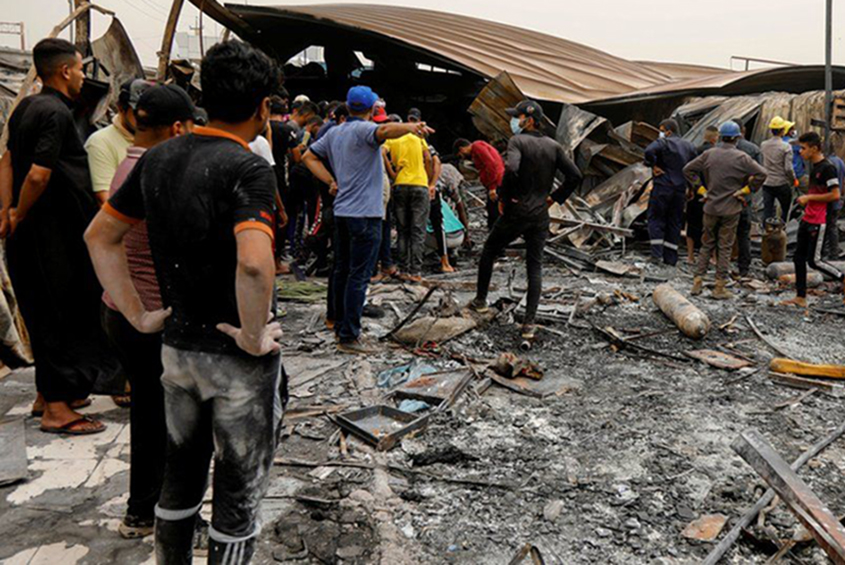 Iraq hosiptal fire, July 13