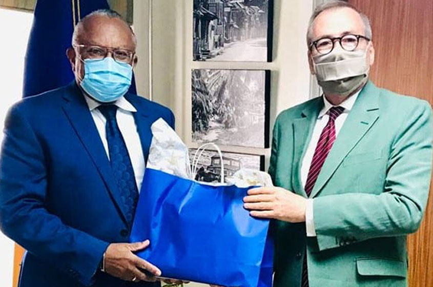 Jerome Walcott and Fremch Ambassador