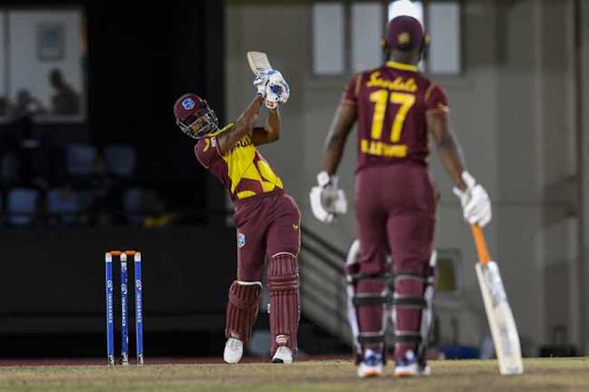 Lendl Simmons hit six