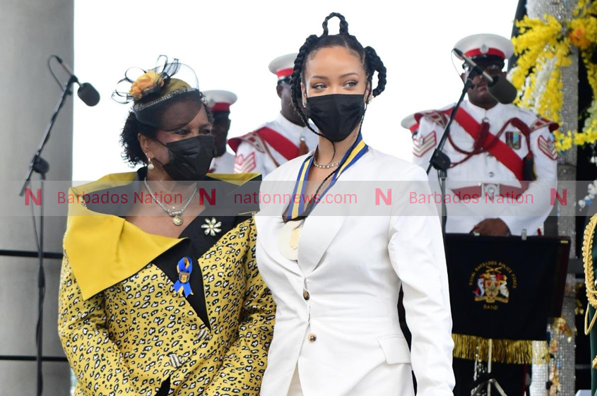 Dame Sandra and Rihanna