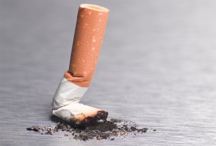 smoked cigarette