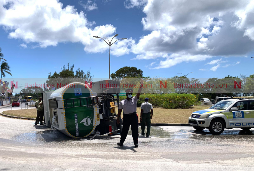 BWA tanker overturns