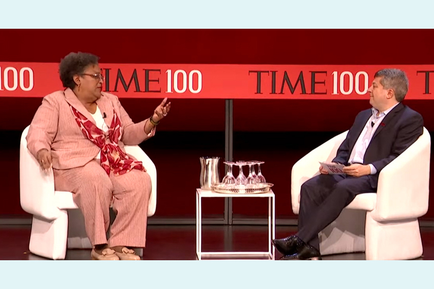 Edward Felsenthal and Mia Mottley
