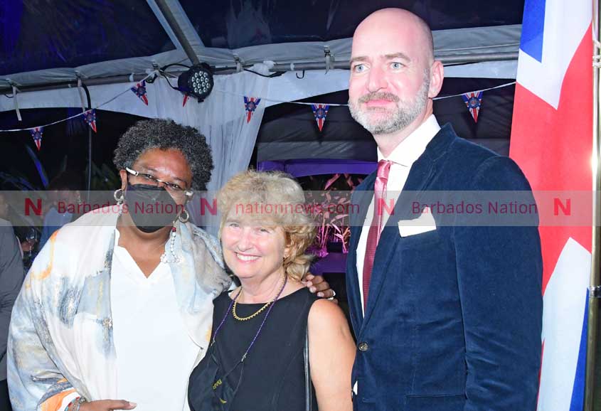 Mia Mottley at British High Commission