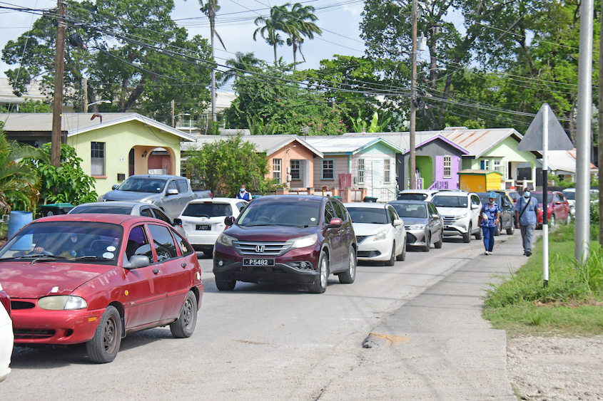 Traffic in Martindales Road
