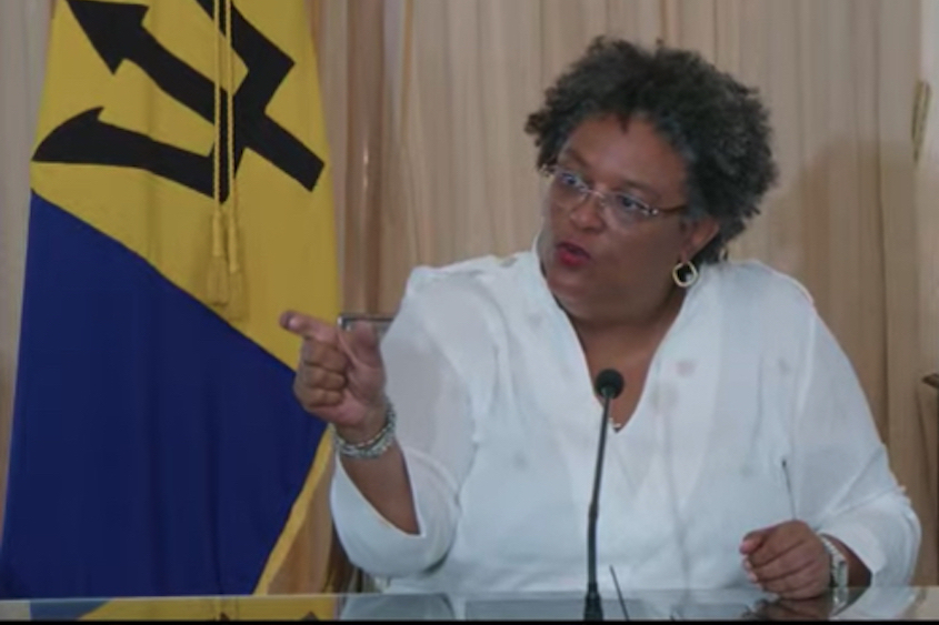 mia mottley makes a point