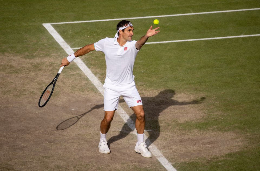 roger federer serves