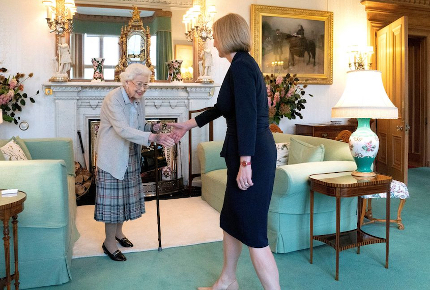 the queen and liz truss