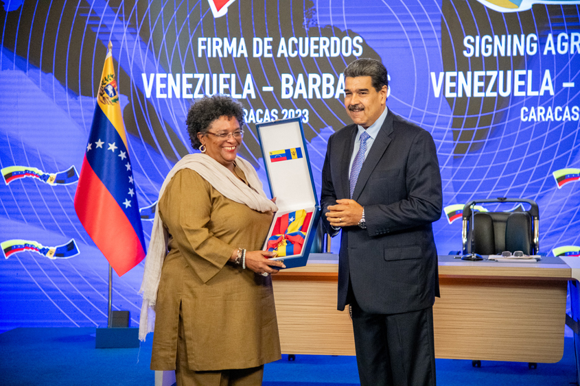 Mottley honrado mientras Barbados fortalece lazos con Venezuela
