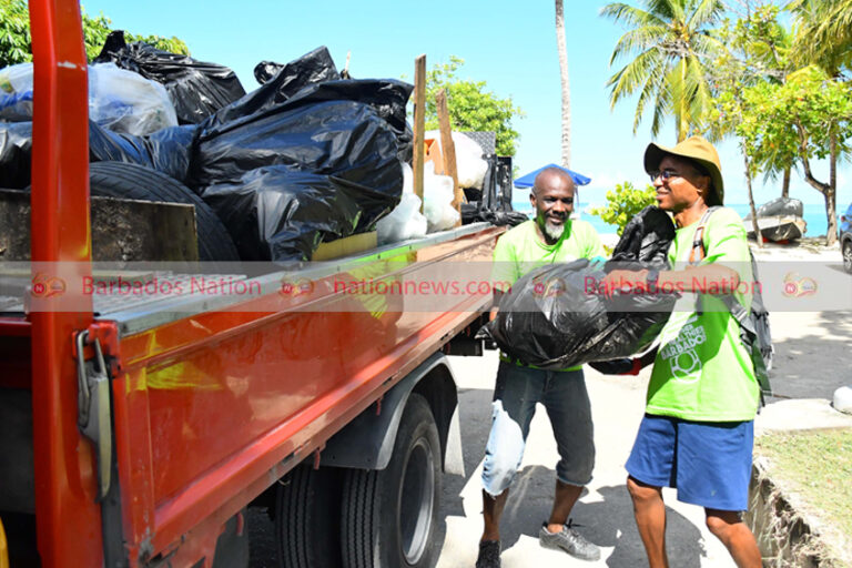 Heavy toil in Speightstown clean-up