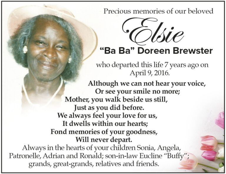 Elsie  Elsie “Ba Ba” Doreen Brewster
