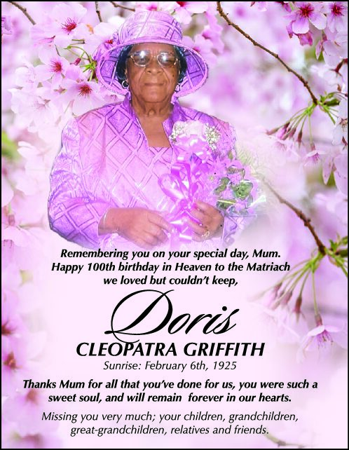 DORIS GRIFFITH