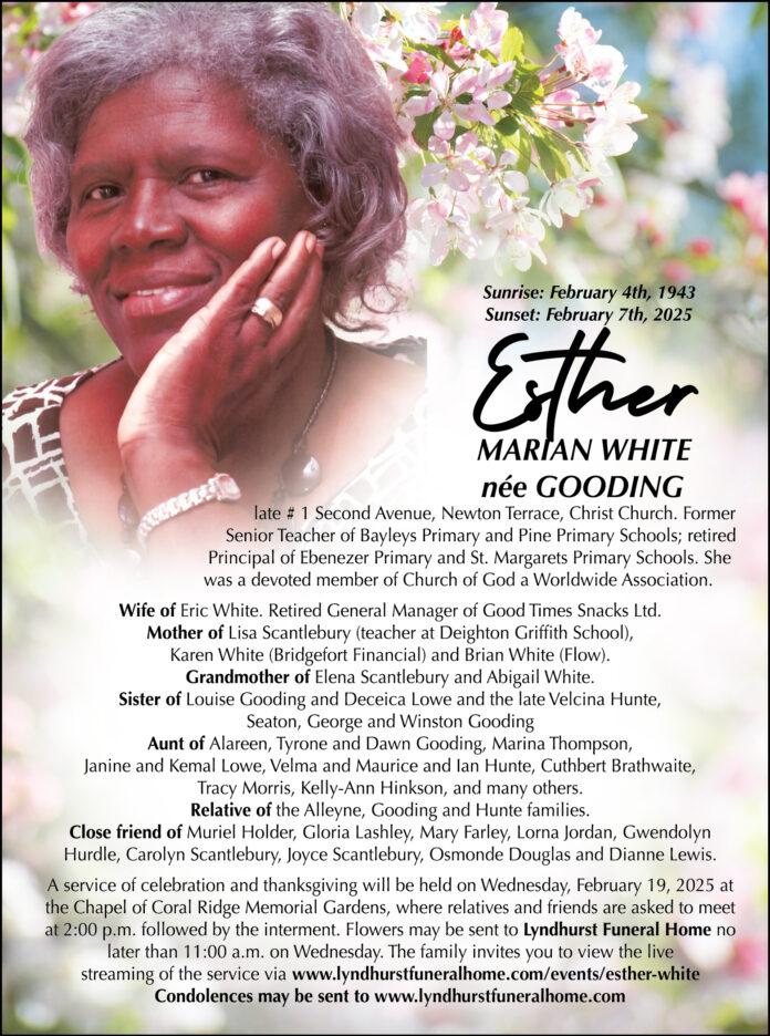 ESTHER WHITE