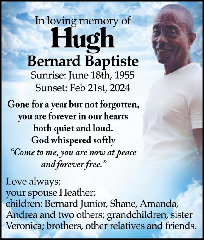 HUGH BAPTISTE
