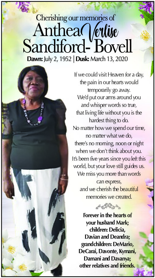 ANTHEA SANDIFORD-BOVELL