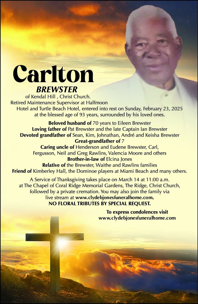 CARLTON BREWSTER