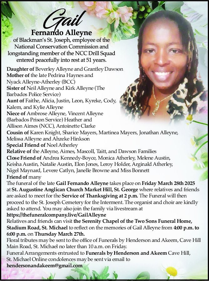 Gail Alleyne fin