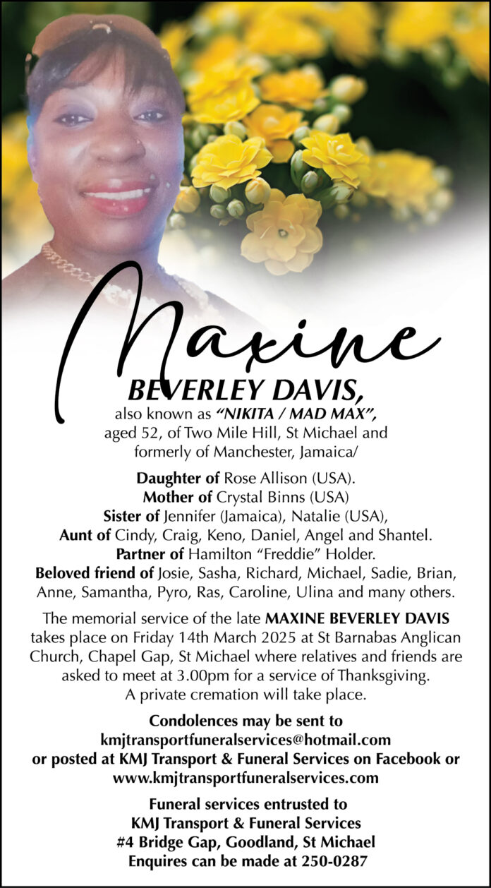 MAXINE DAVIS