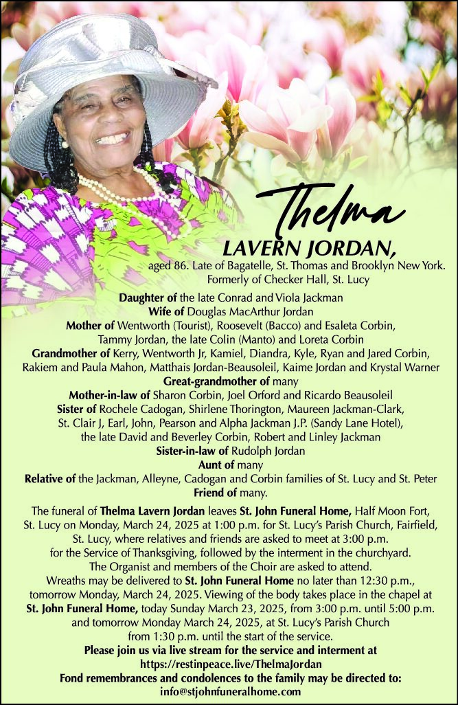 THELMA JORDAN