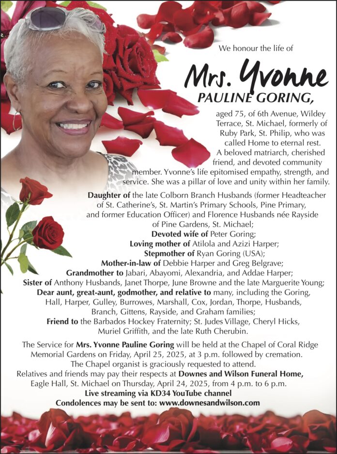 YVONNE GORING