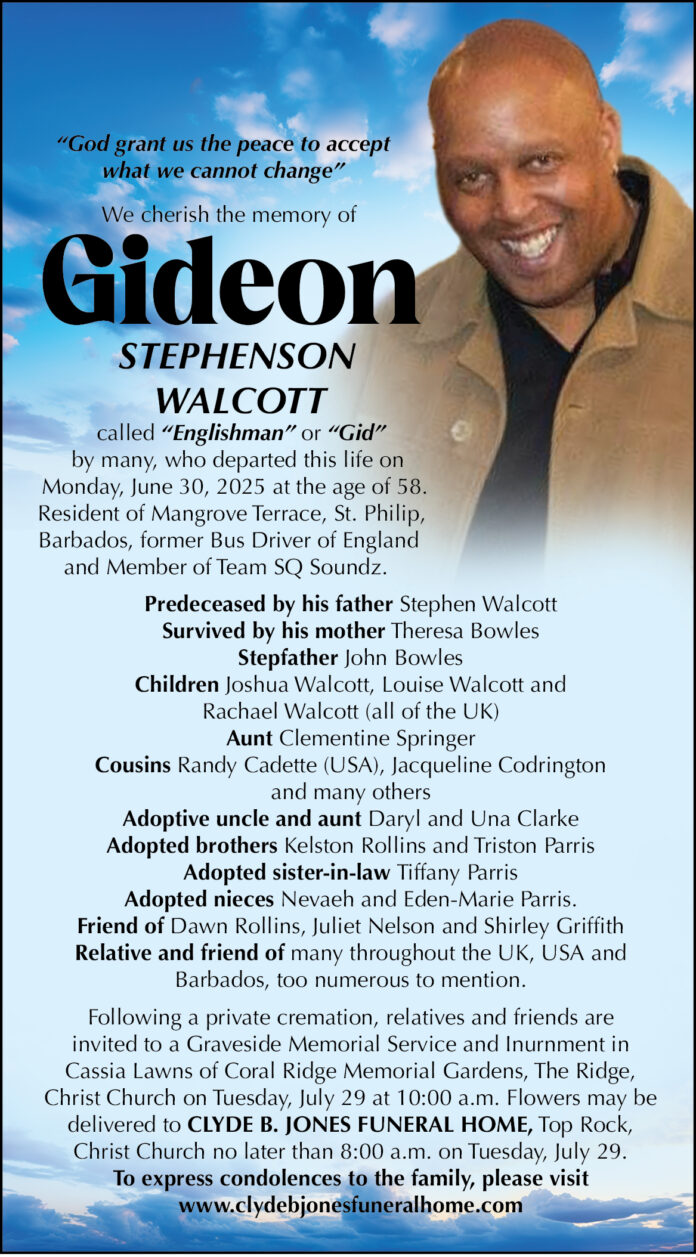 GIDEON WALCOTT