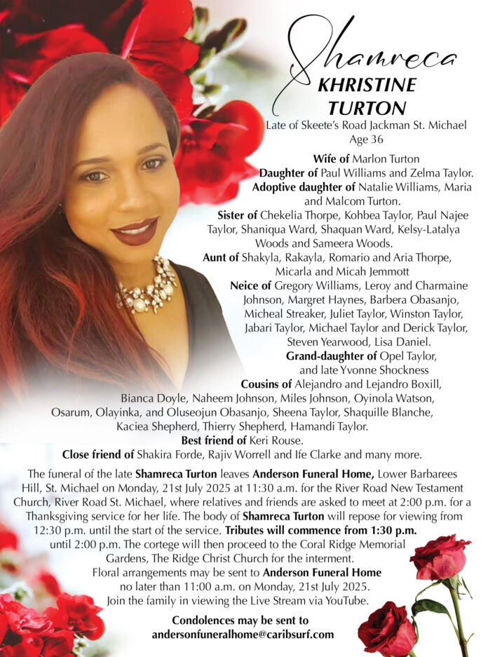 SHAMRECA TURTON