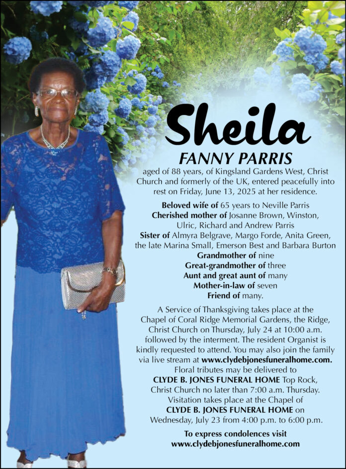SHEILA FANNY PARRIS