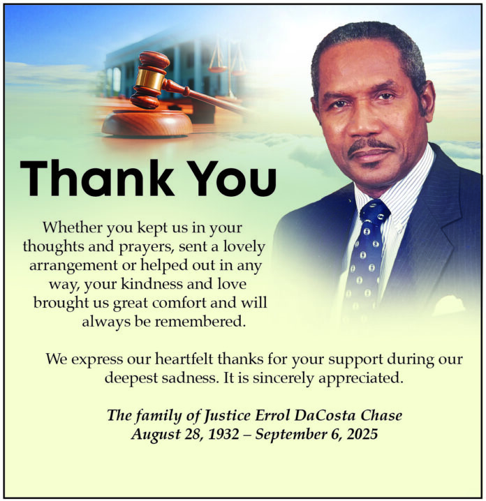 ERROL CHASE thank you