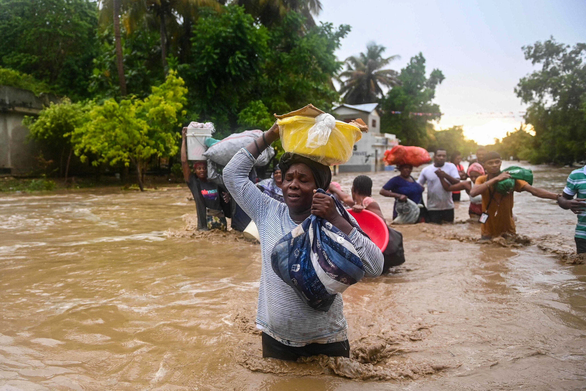 Jamaicans and Haitians prepare for passage of Tropical Storm Melissa