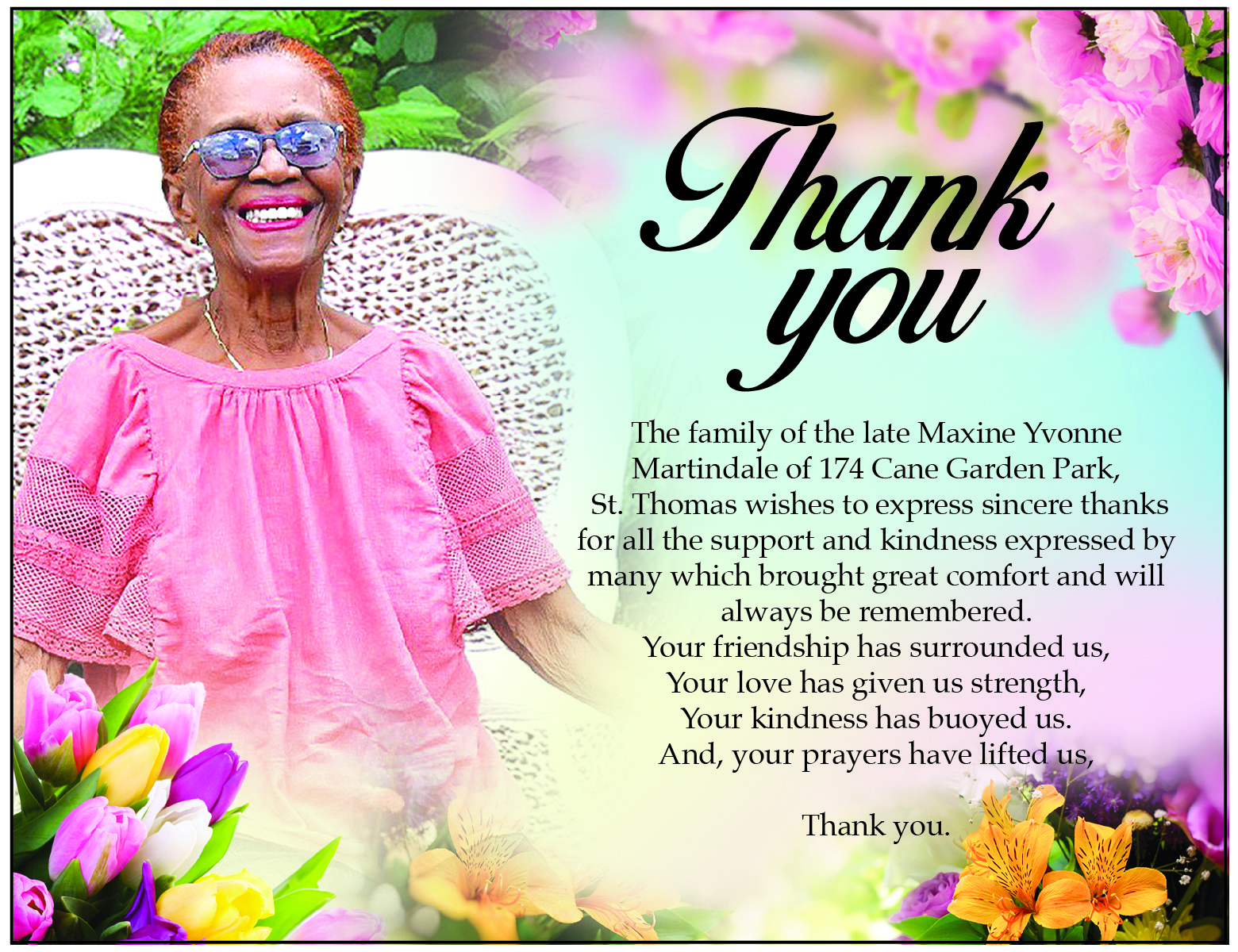 Maxine Martindale THANK YOUai