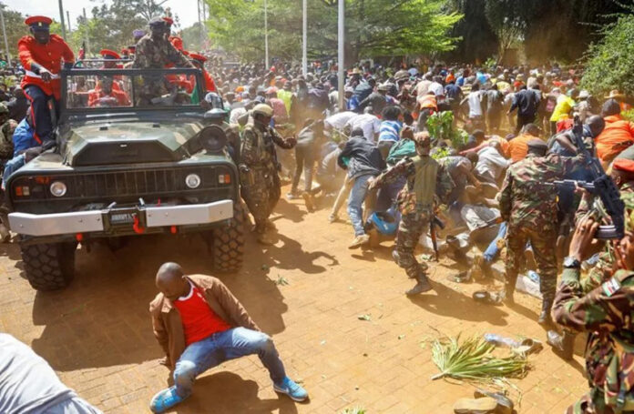 kenya mourners