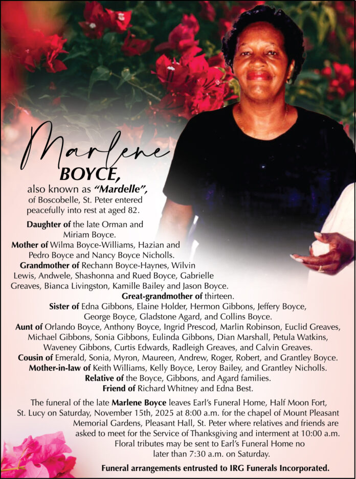 MARLENE BOYCE