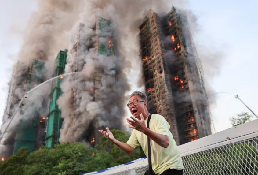 13 killed in Hong Kong high-rise housing complex blaze