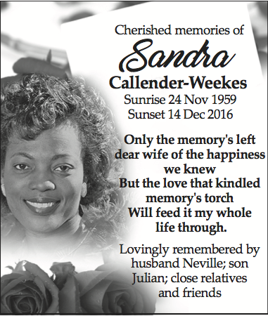SANDRA WEEKES