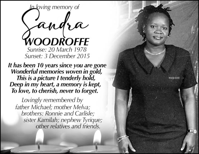 SANDRA WOODROFFE
