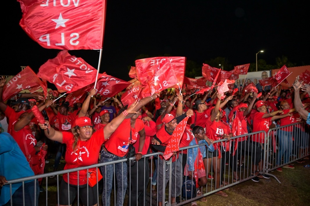 “The Mood is Red” in St Lucia