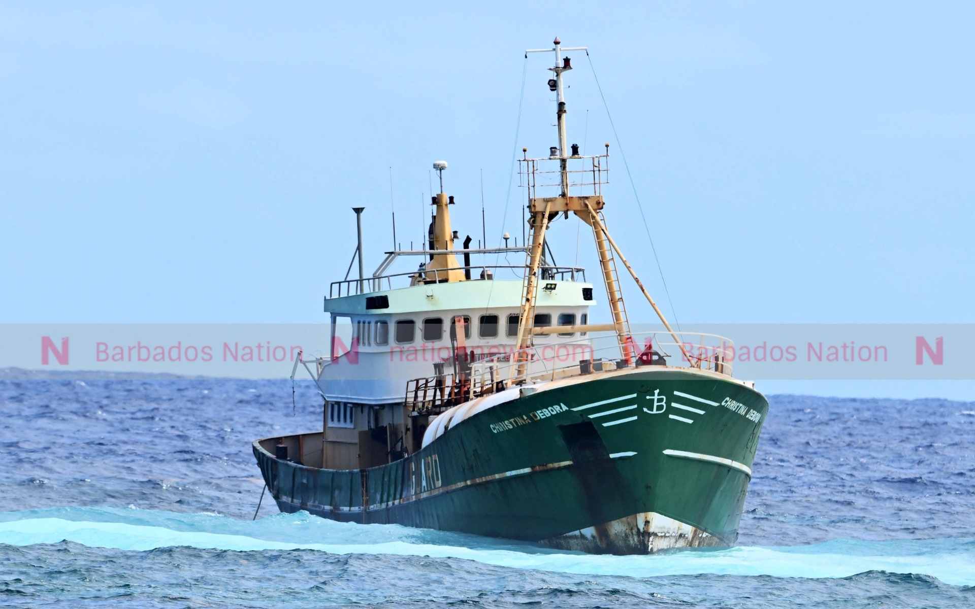 Ghost vessel runs aground off Sam Lord’s Castle