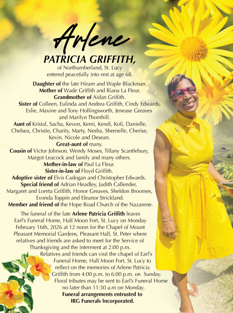 Arlene Patricia Griffith