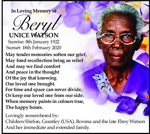 Beryl Unice Watson2026