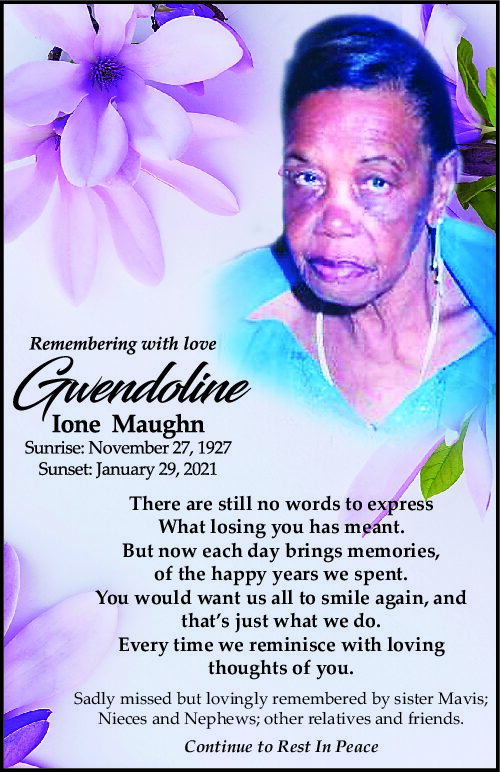 Gwendoline Maughn Mem fin