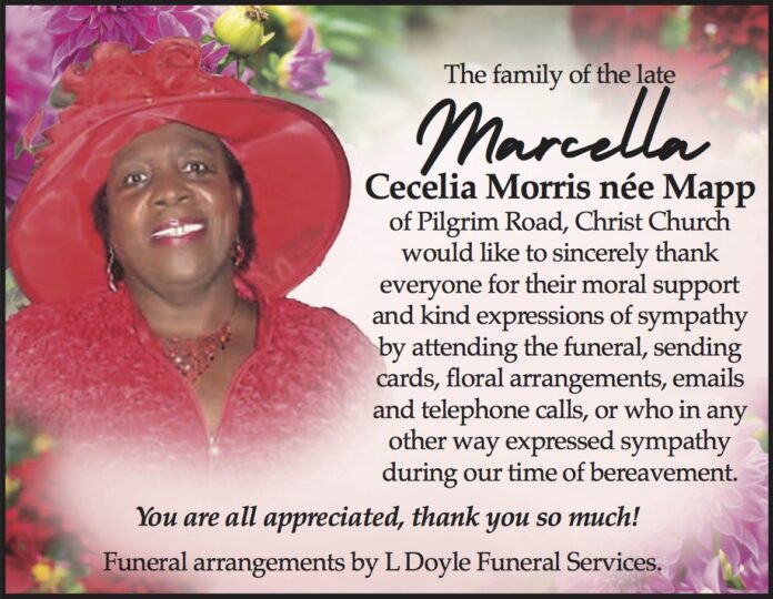 Marcella Morris Thank you