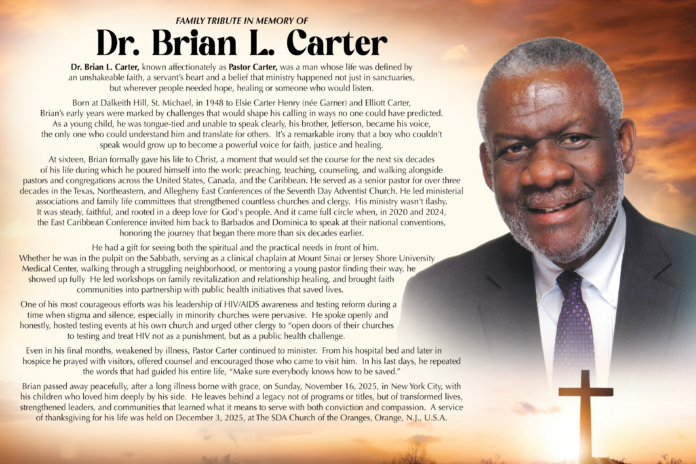 PASTOR BRIAN CARTER