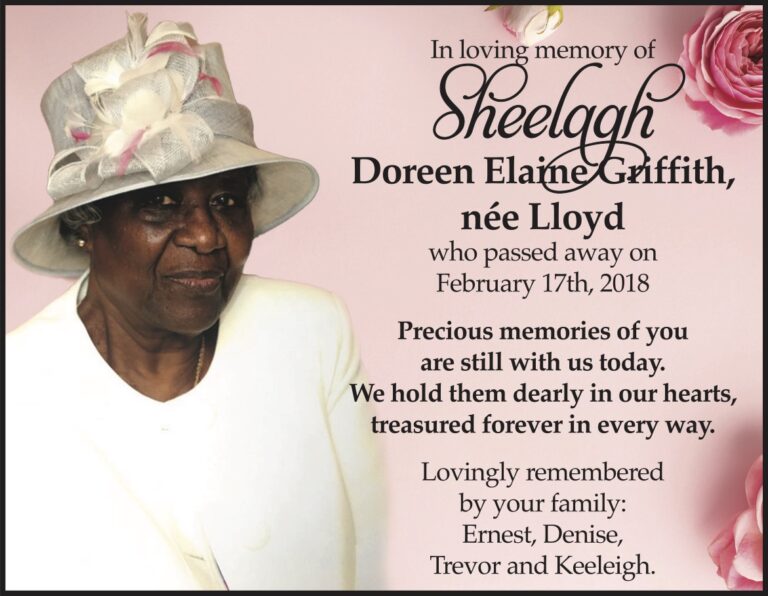 Sheelagh Doreen Elaine Griffith