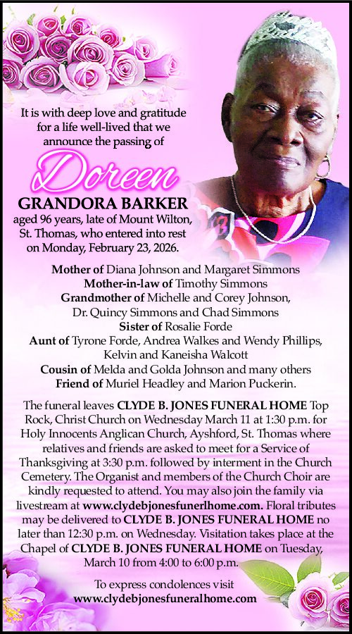 DOREEN GRANDORA BARKER