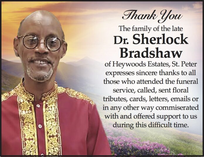 Dr. Sherlock Bradshaw Thank you