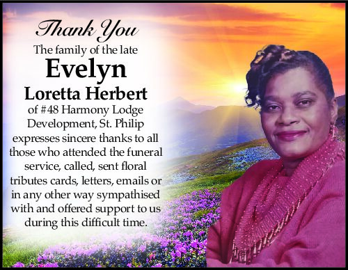 Evelyn Herbert thank you