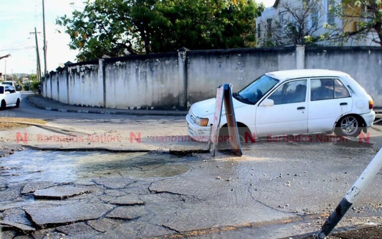 Traffic disruption in Christ Church after burst main