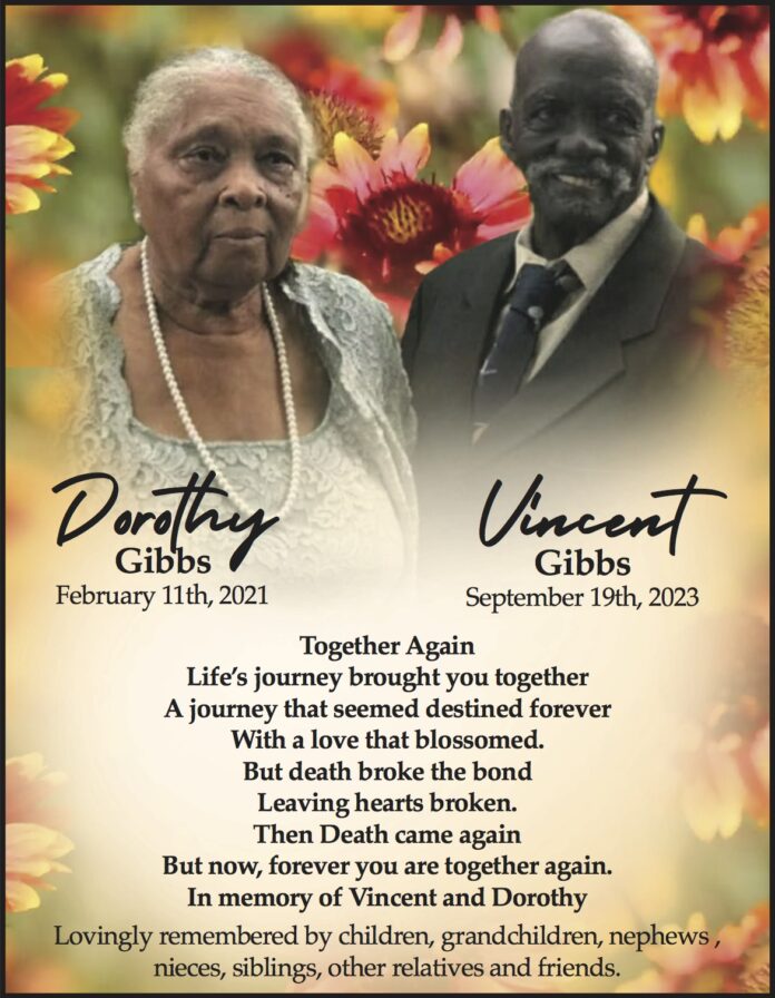Dorothy & Vincent Gibbs