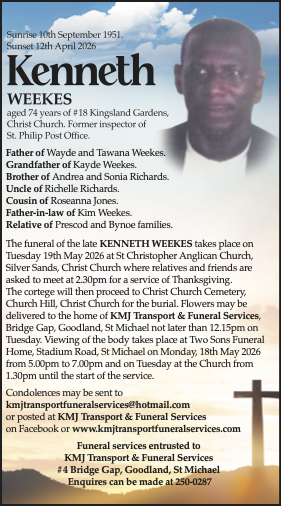 Kenneth Weekes fin