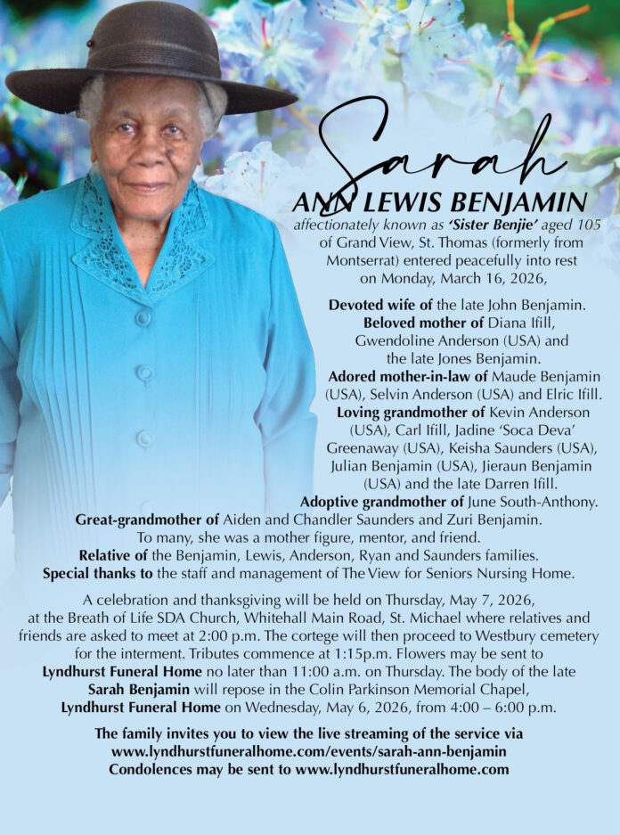 SARAH BENJAMIN